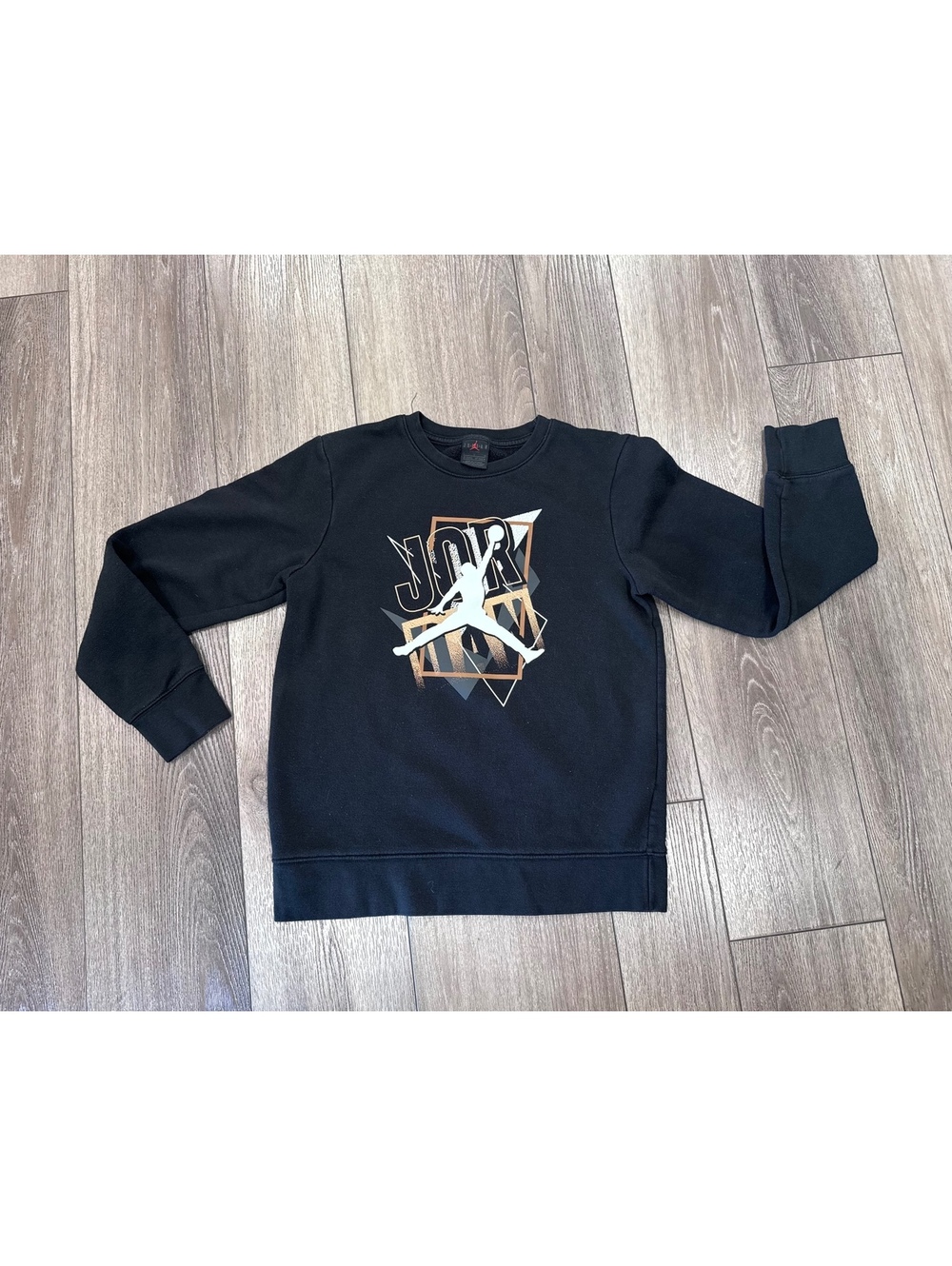 Youth Jordan Black Pullover Sweatshirt with Logo Graphic